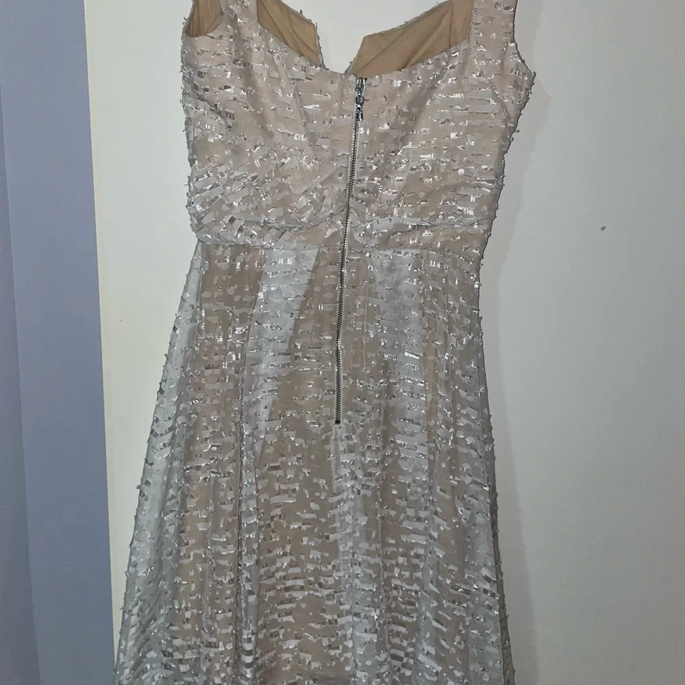 ✨HOST PICK✨ Cue Blush and White Fit and Flare Dress - Picture 6 of 7